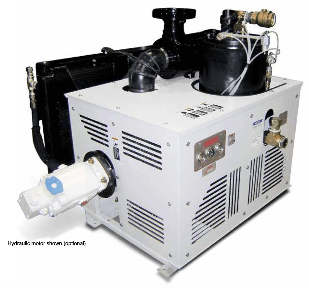 BOSS Infinity hydraulic-driven compressor unit with optional hydraulic motor